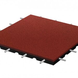 Gummiplatta Fallskyddsplatta 500 x 500 x 30 mm