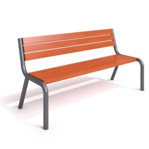 Parkbänk stål 12