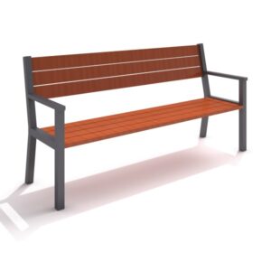 Parkbänk stål 17