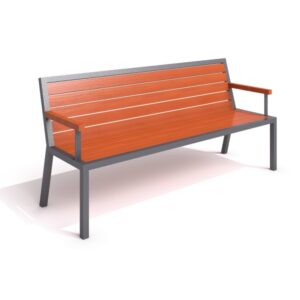 Parkbänk 18 stål DECO