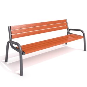 Parkbänk stål 25