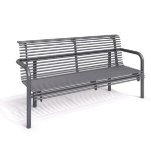Parkbänk 26 stål DECO