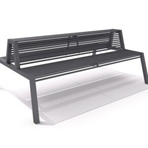 Parkbänk stål 30