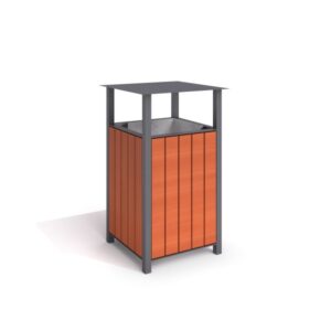 Papperskorg stål 07