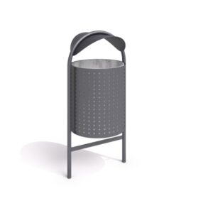 Papperskorg stål 12