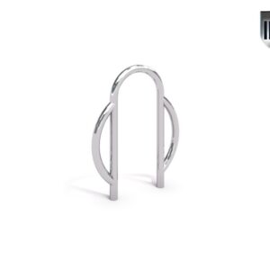 Cykelställ 08 rostfritt stål U-form