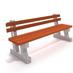 Parkbänk betong 01