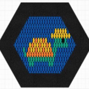 Studsmatta Hexo Sköldpadda