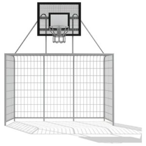 Bollsportsredskap Fotbollsgoal med korg 3x2 m