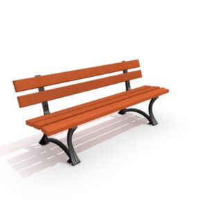 Parkbänk gjutjärn 03