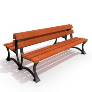 Parkbänk gjutjärn 04