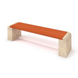 Parkbänk betong 06
