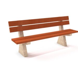 Parkbänk betong 09