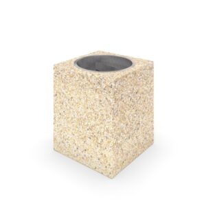 Papperskorg i betong 01