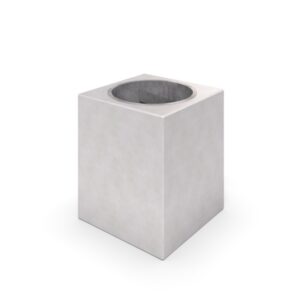 Papperskorg DECO vit betong 02