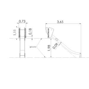 Lekställning Slide BUD (2,15m)