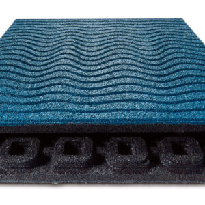 Mönstrad gummiplatta Vågtegel (m2)