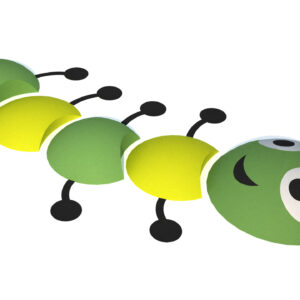 Gummidjur Caterpillar