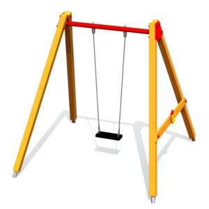 Gungställning Fågelunge 1 plats, stålfästen (utan sits och beslag)