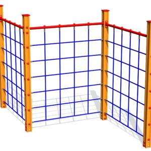 Klätterställning Klätternät, 3 sektioner