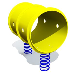 Fjädergunga Rör med fjädrar Tubo