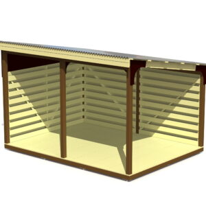 Förråd Udden 3x4 m med trägolv