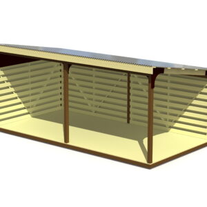 Förråd Ängen 3x6 m med trägolv