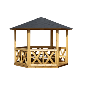 Paviljong Maja 6 m2 Sexkant Målad