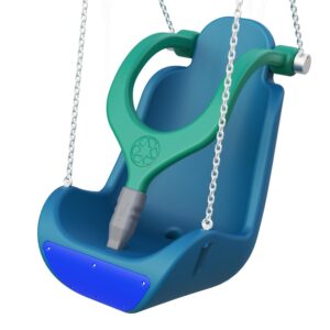 Gunga seat for handicapped children with safety harness (incl. chains, fixings)