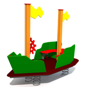 Lekbåt Topu på fjädrar