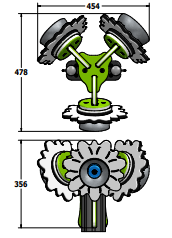 Outdoor learning and music games Virtuoso Musical Bell Flowers