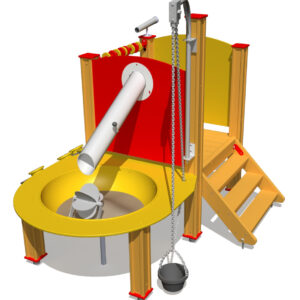 Sandlåda Sandlekkomplex med plattform