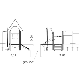Sand- och vattenlek Beach cabin