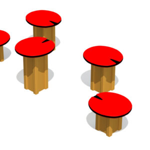 Balansredskap Balance track WATERLILIES