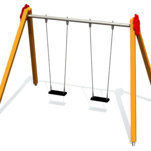 Gunga BELL-FLOWER 2 places, h 2,6m, steel ground fixings (without seats and fitt