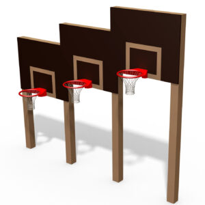 Bollsport Basketställning med 3 ringar TRIO
