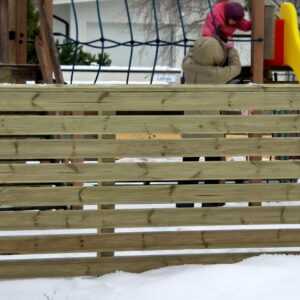 Träpanelstaket Horisont 0,6 m