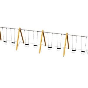 Gungställning Klocka 8 ställen, stålfästen (utan säten och beslag)