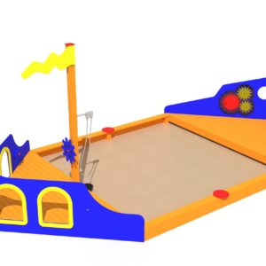 Sandlåda Lekskepp med sandlåda Oas