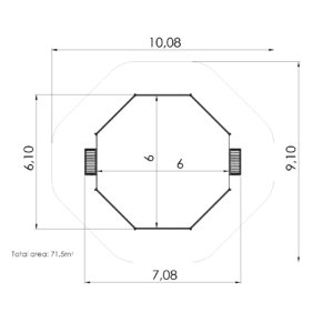 Lekställning Panna arena 6x6m