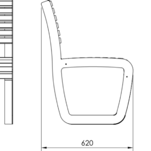 Parkbänk Trolla 2.4