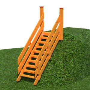 Släntrutschkanor Trappor för backe