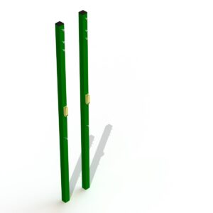 Sport Volleybollsstolpar i metall med markhylsor och nät