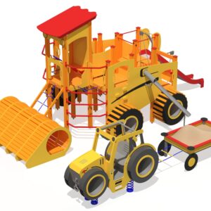 Temalek Playset COMBINE (with tractor and trailer)