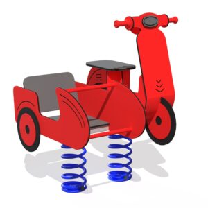 Fjädergunga Vespa Med Sidobil