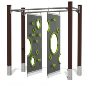 Rubber climbing walls