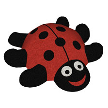 Gummidjur 3D Ladybird