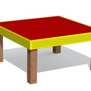 Platform for smaller dogs (0,9x0,9x0,35m)