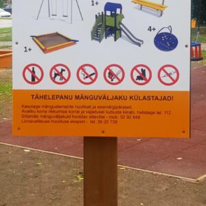 Informationsskylt Julia 50x50 cm