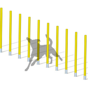 Agility slalomstolpar (12 st)
